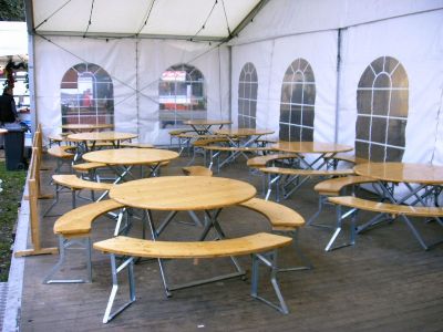 Biergartengarnitur rund