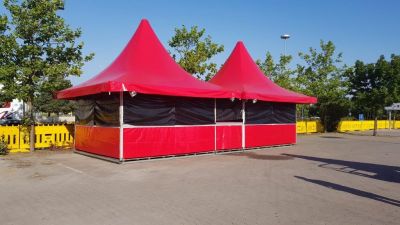 Imbiss-Pagode 4x4m Versorgungsstand